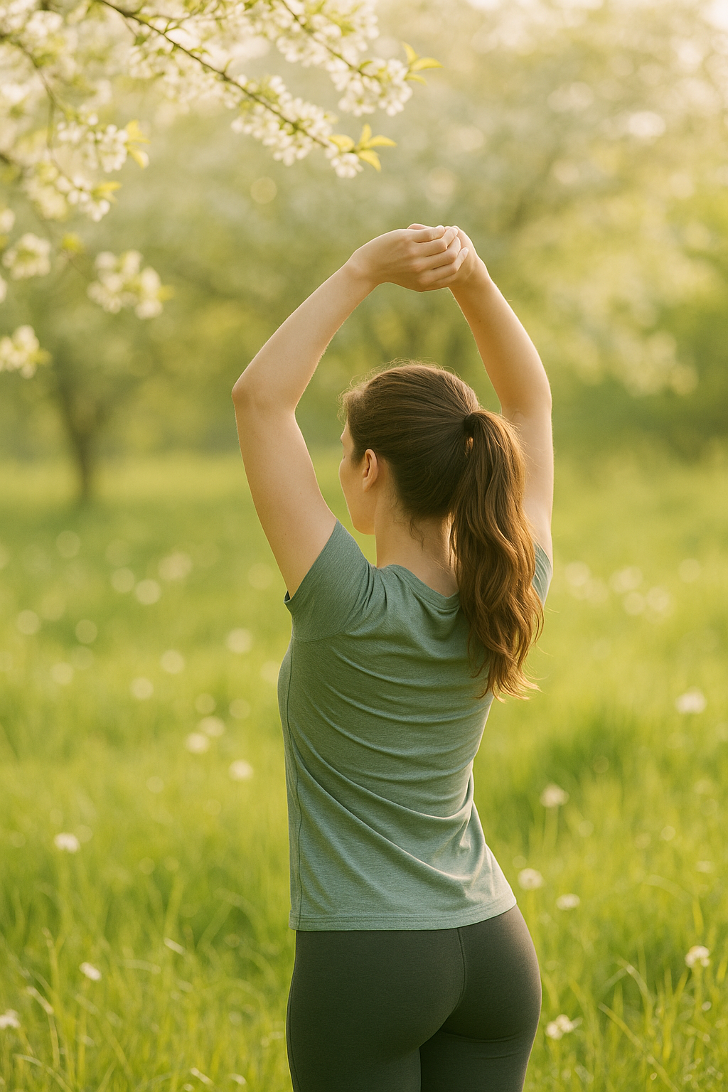 20250829 1313 springtime stretching scene simple compose 01k3trd4dtfqgrgx3vvcmesmej