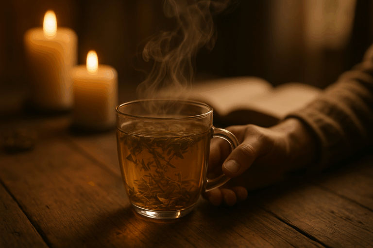 20251009 1942 cozy tea moment simple compose 01k750zwn1epdb07d81jqb3zv1