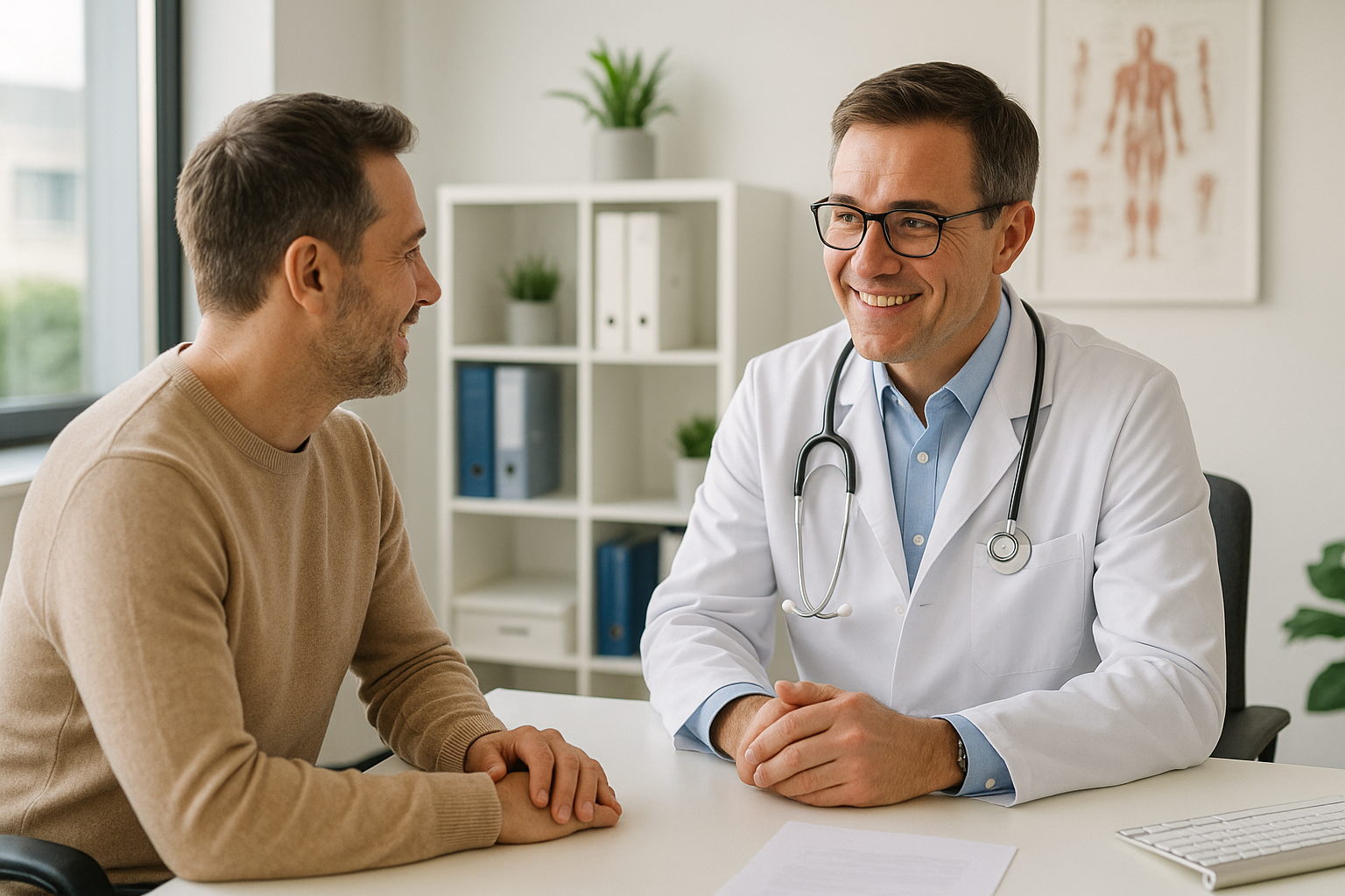 20251107 1349 arztgespräch in praxis simple compose 01k9f5r0fqey5vs4vfj4cvsgv9