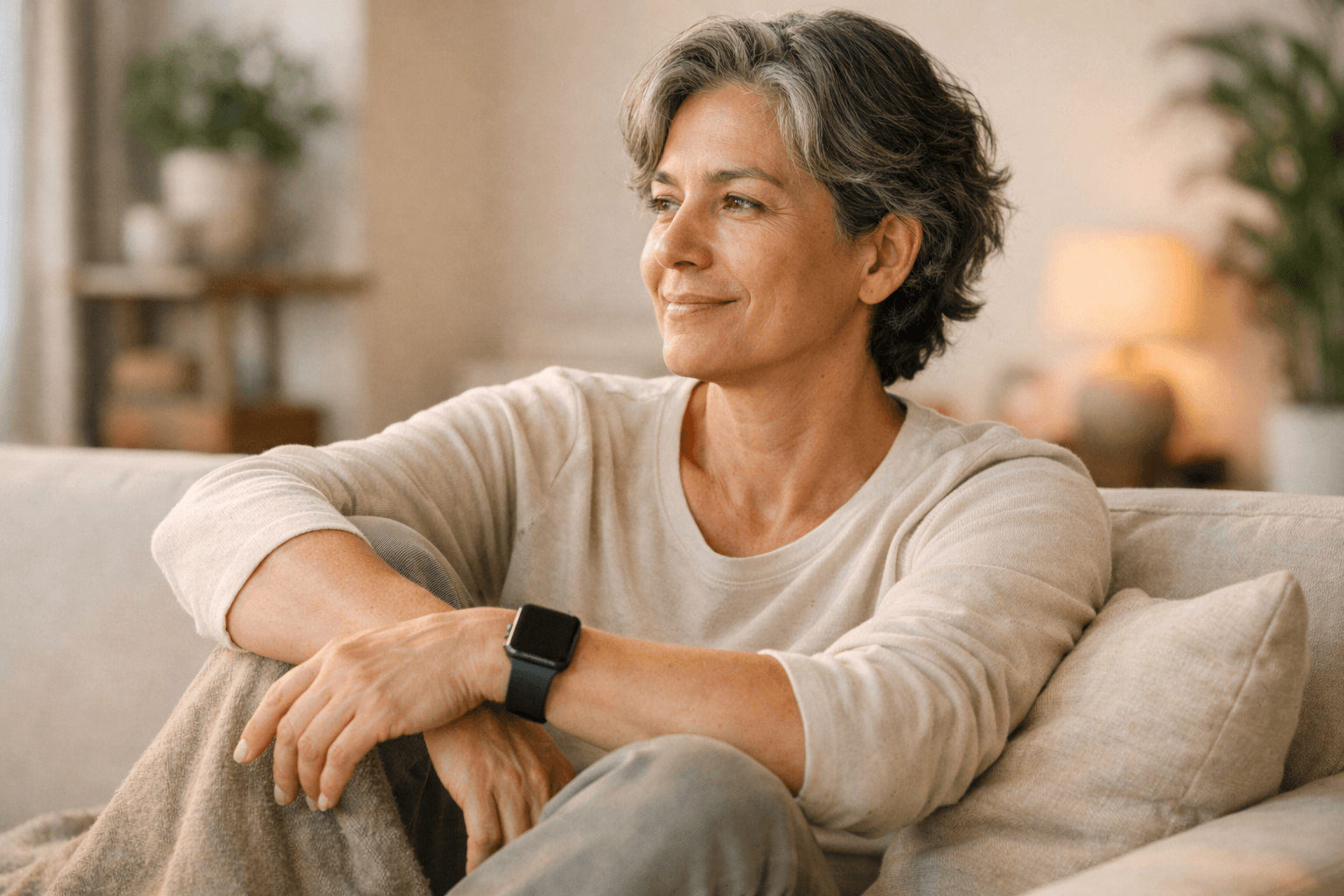 Gesundheitswerte verstehen statt bewerten: entspannte Person im Alltag